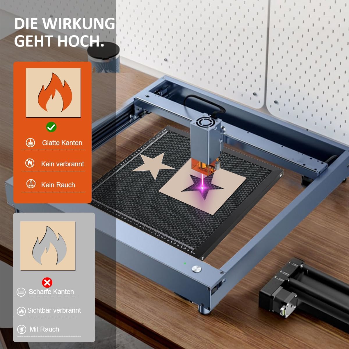 Arbeitstisch für Laser-Graviermaschine (400x400 mm)