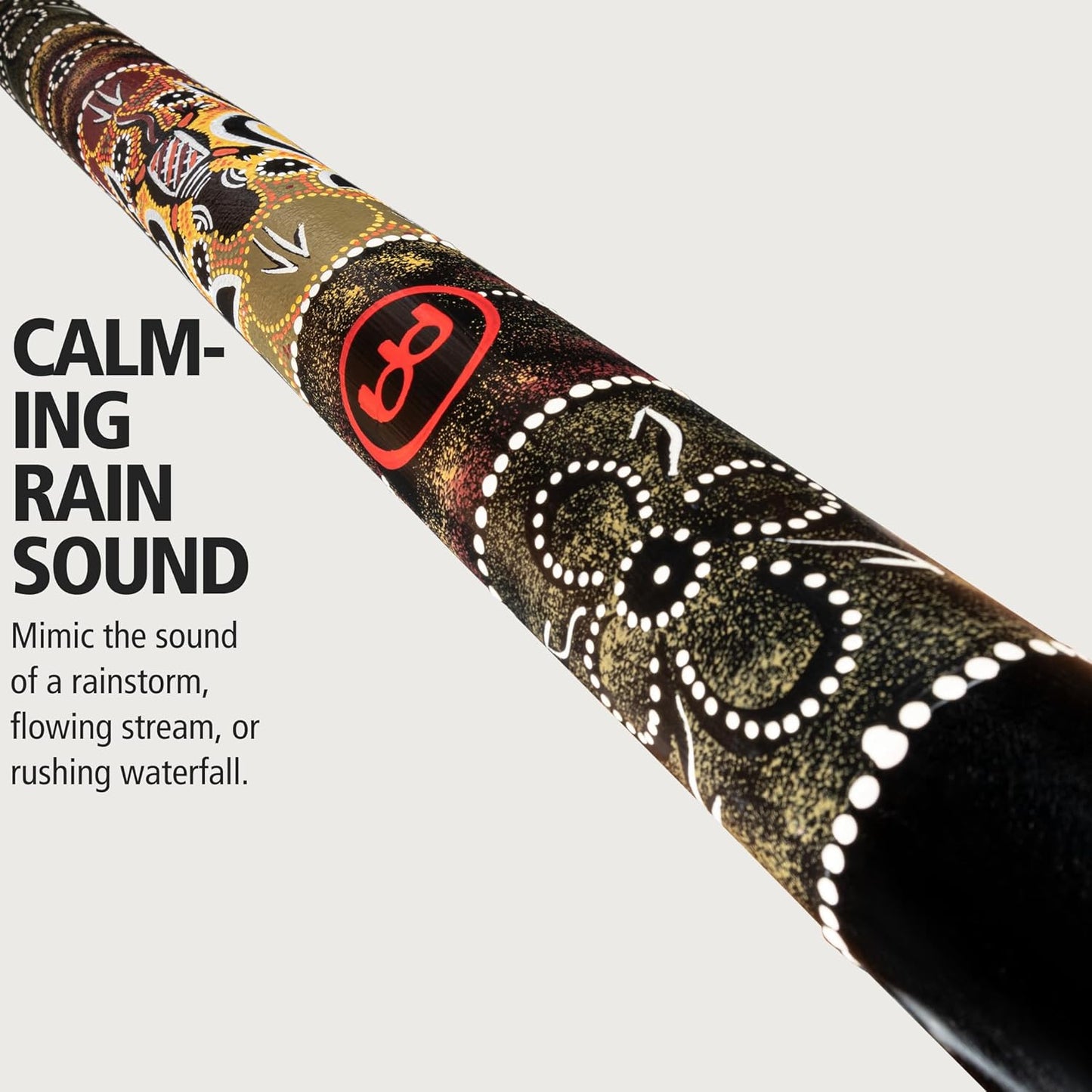 Bamboo Rainstick, 39 zoll Mehrfarbig