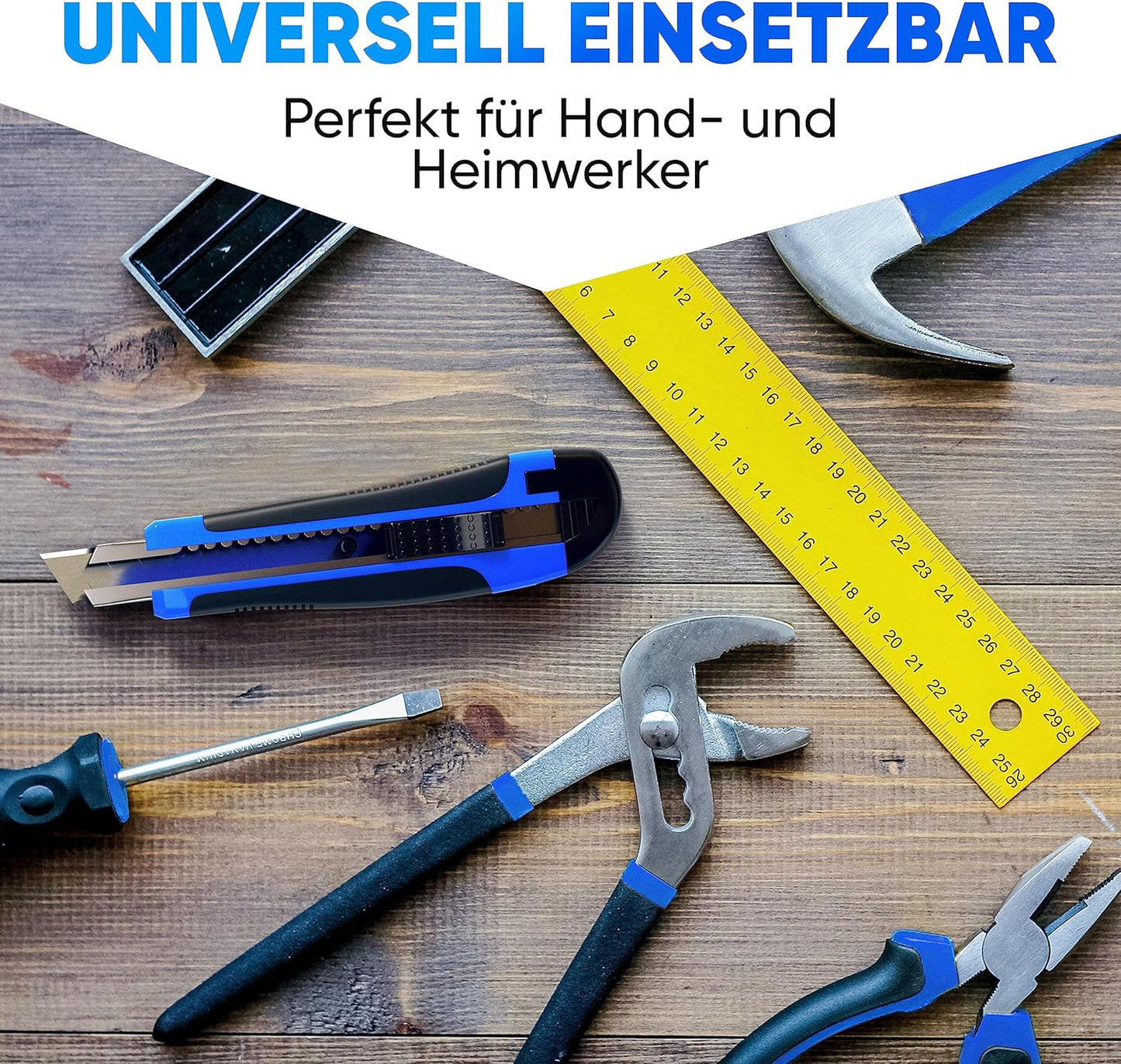 5 Teppichmesser mit 50 Klingen, 5 Messer + 50 Klingen