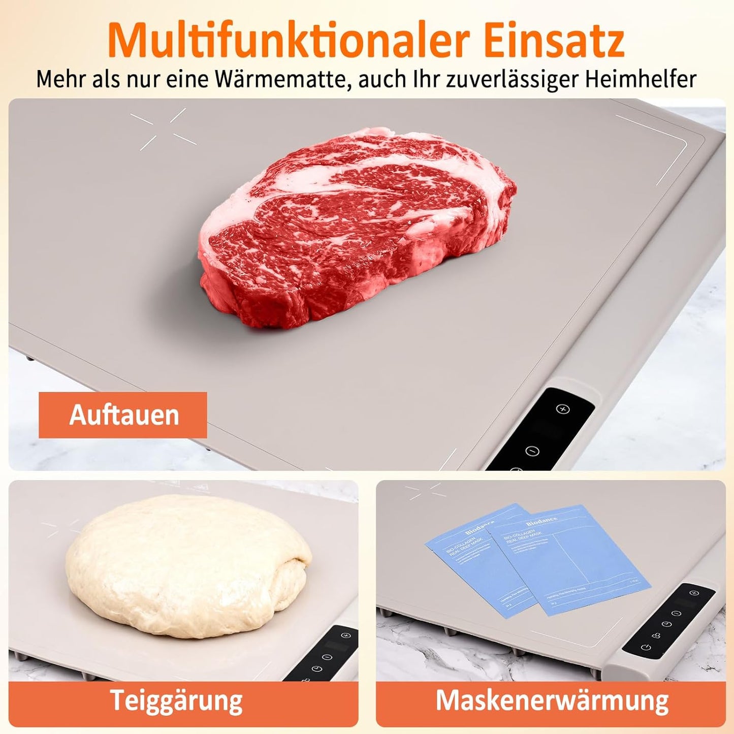 Elektrische Warmhalteplatte (40-120℃) Faltbar