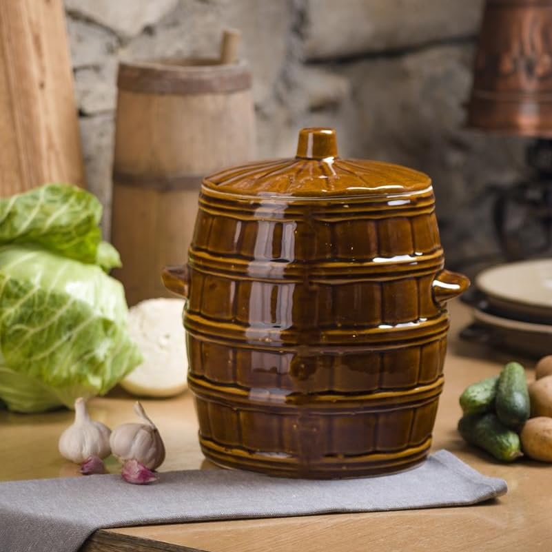 Gärtopf mit Deckel, 8L