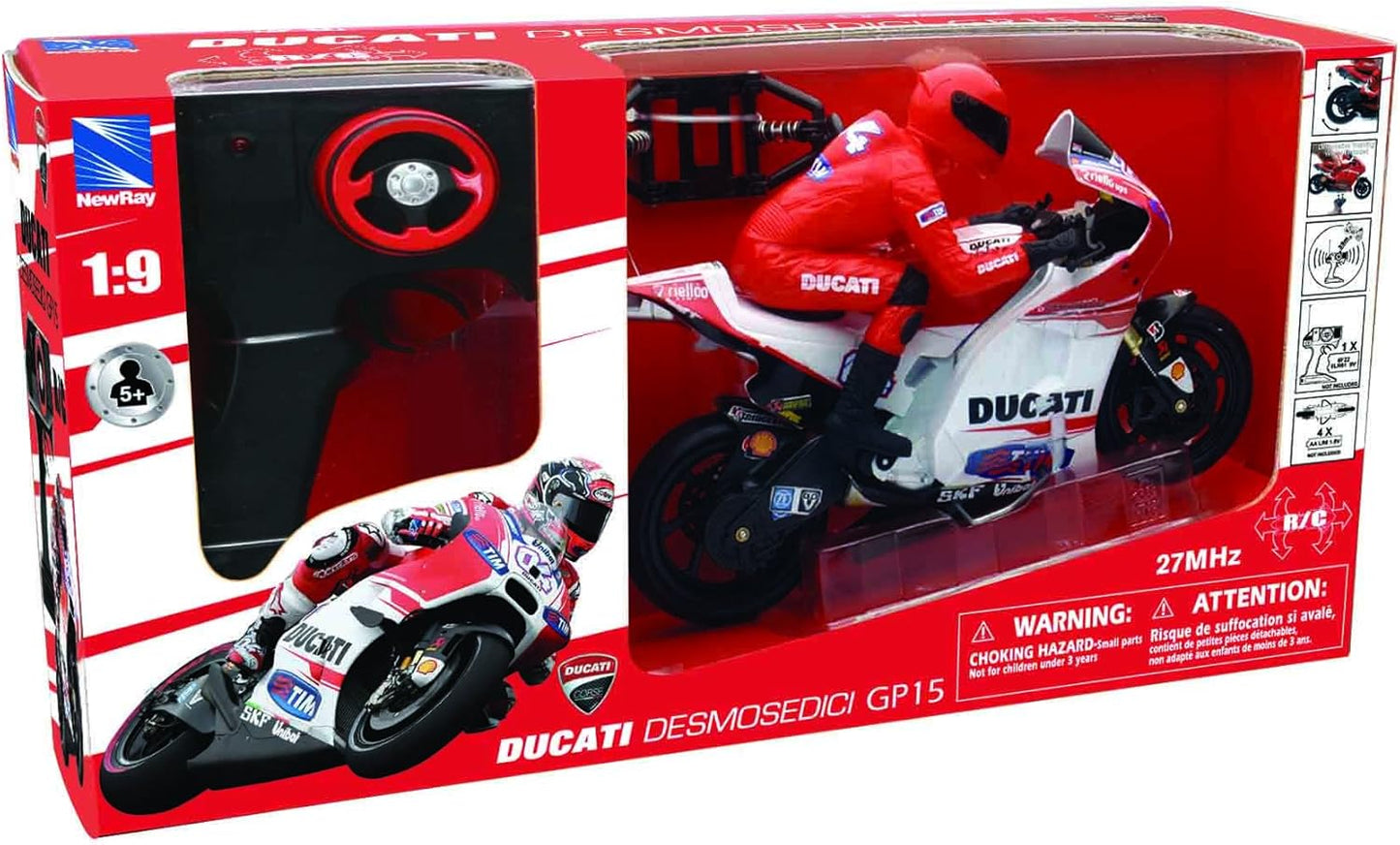 Ferngesteuertes Modellmotorrad Ducati Desmosedici 1:9