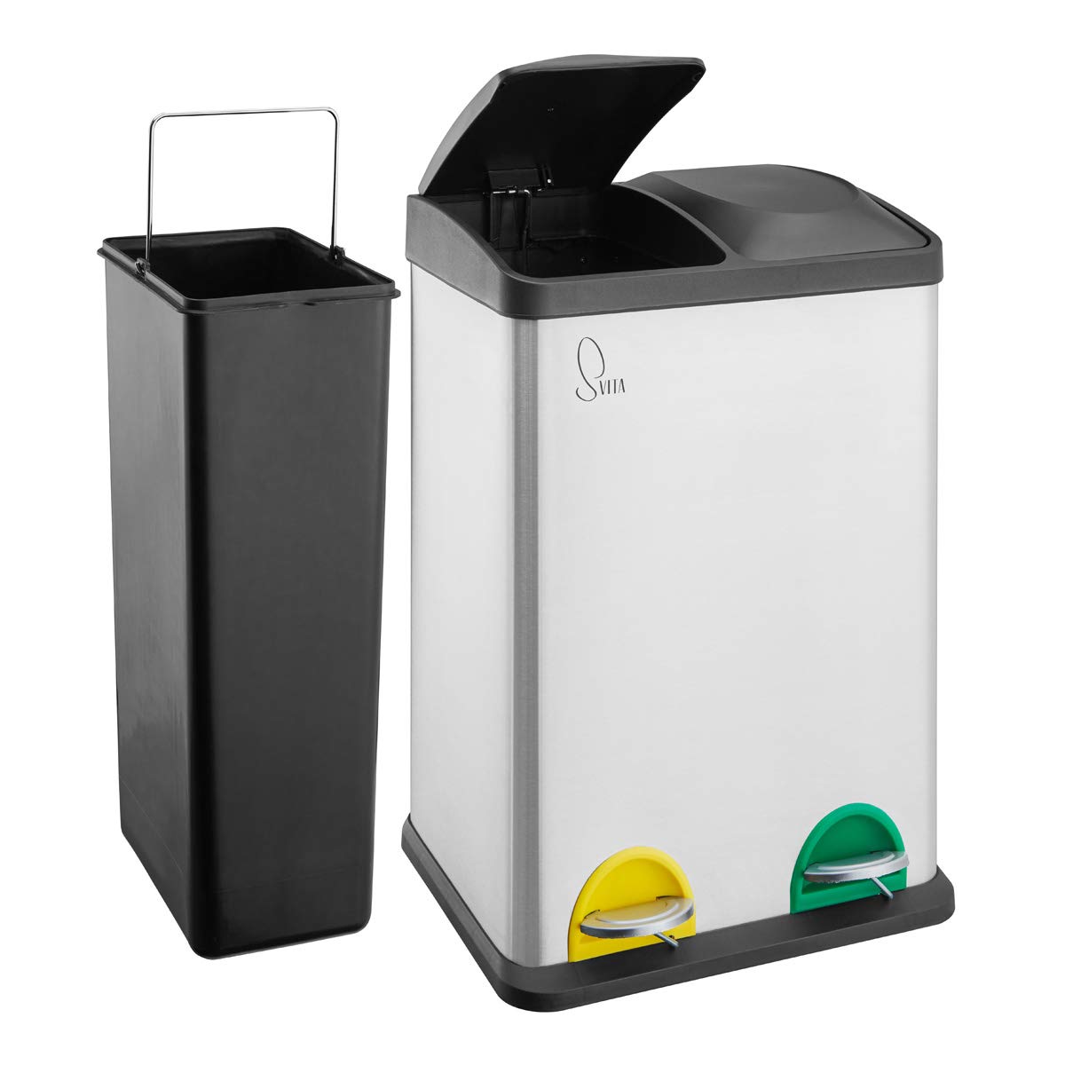 Mülleimer, Silber
