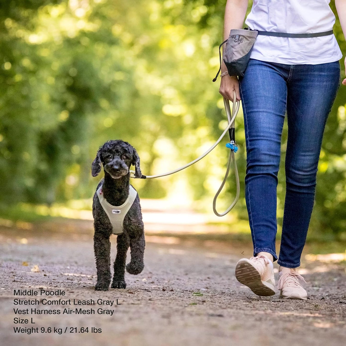 Stretch Comfort Leash, Moss L