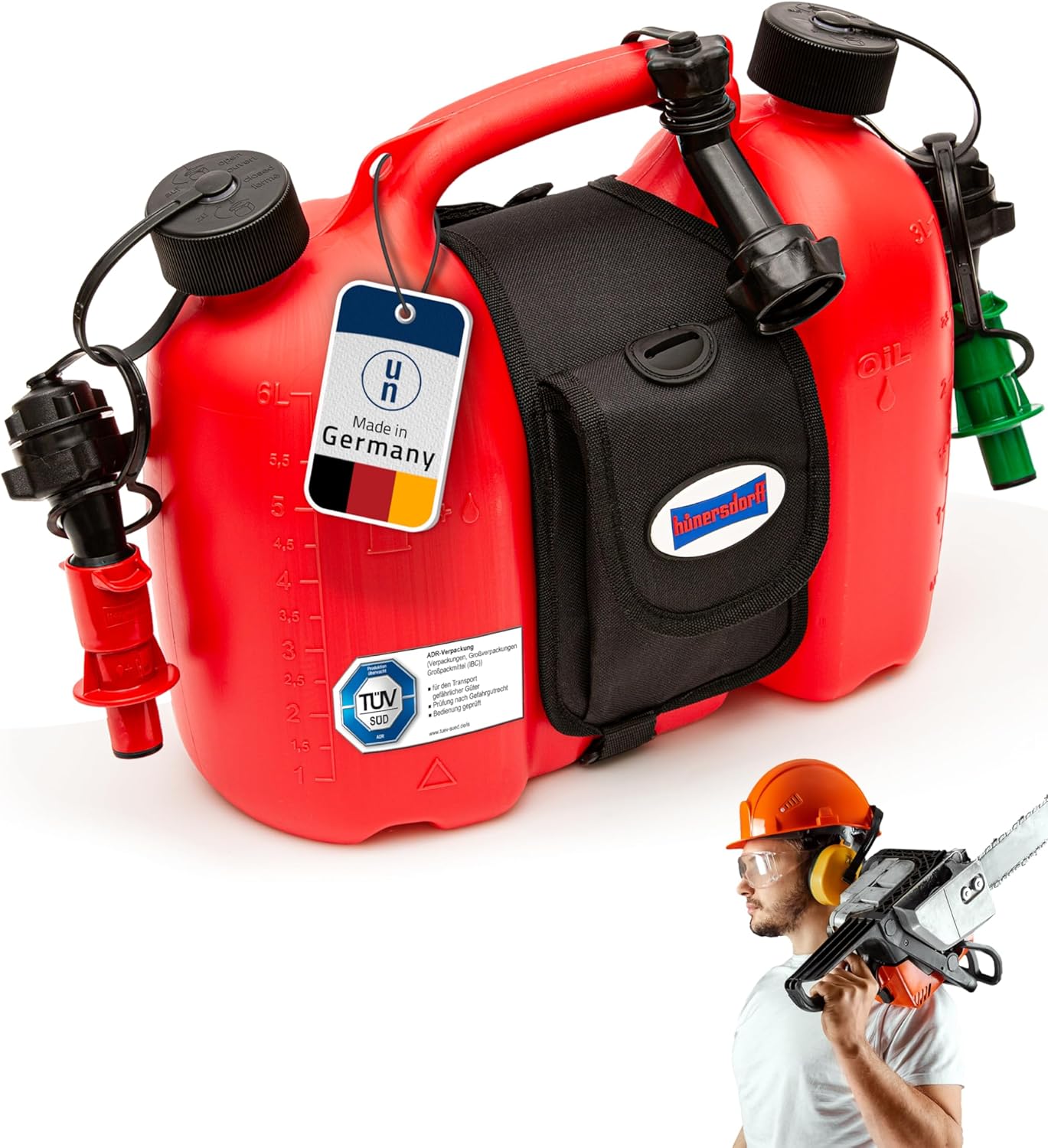 Satteltasche für Doppelkanister, 4.5 L Schwarz