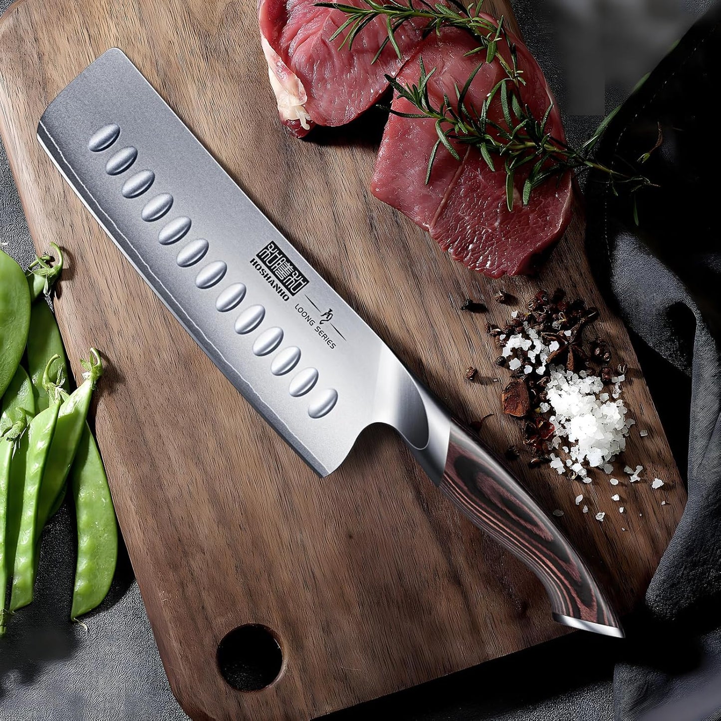 Nakiri Küchenmesser, 18cm Nakirimesser Silber