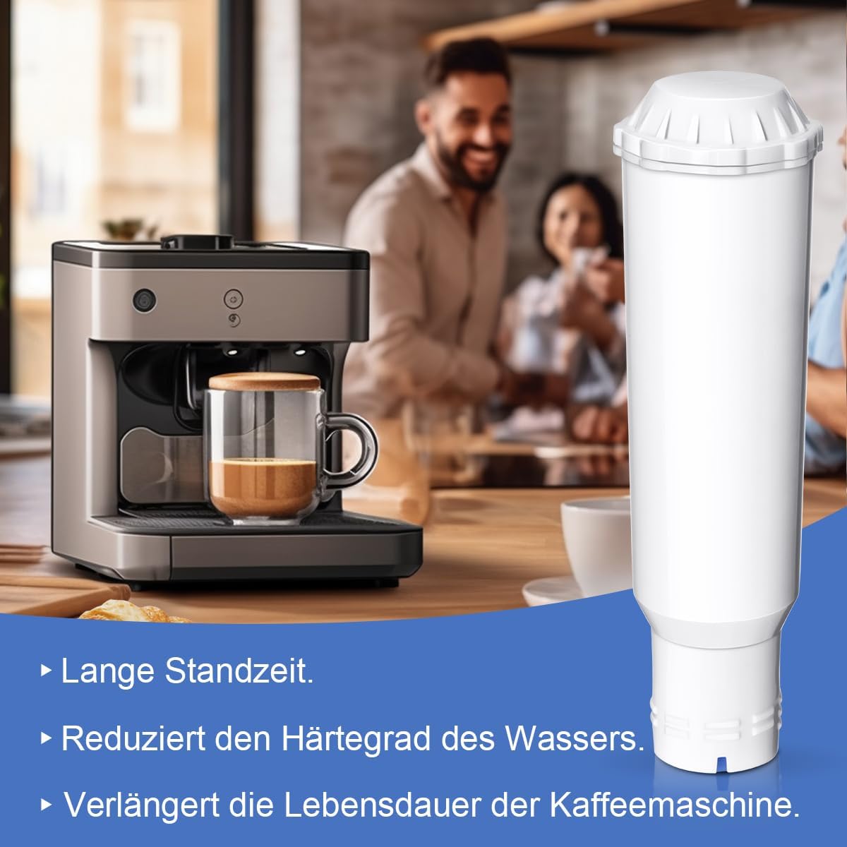 12er-Set Wasserfilterpatronen für Kaffeemaschinen, 12 Stück