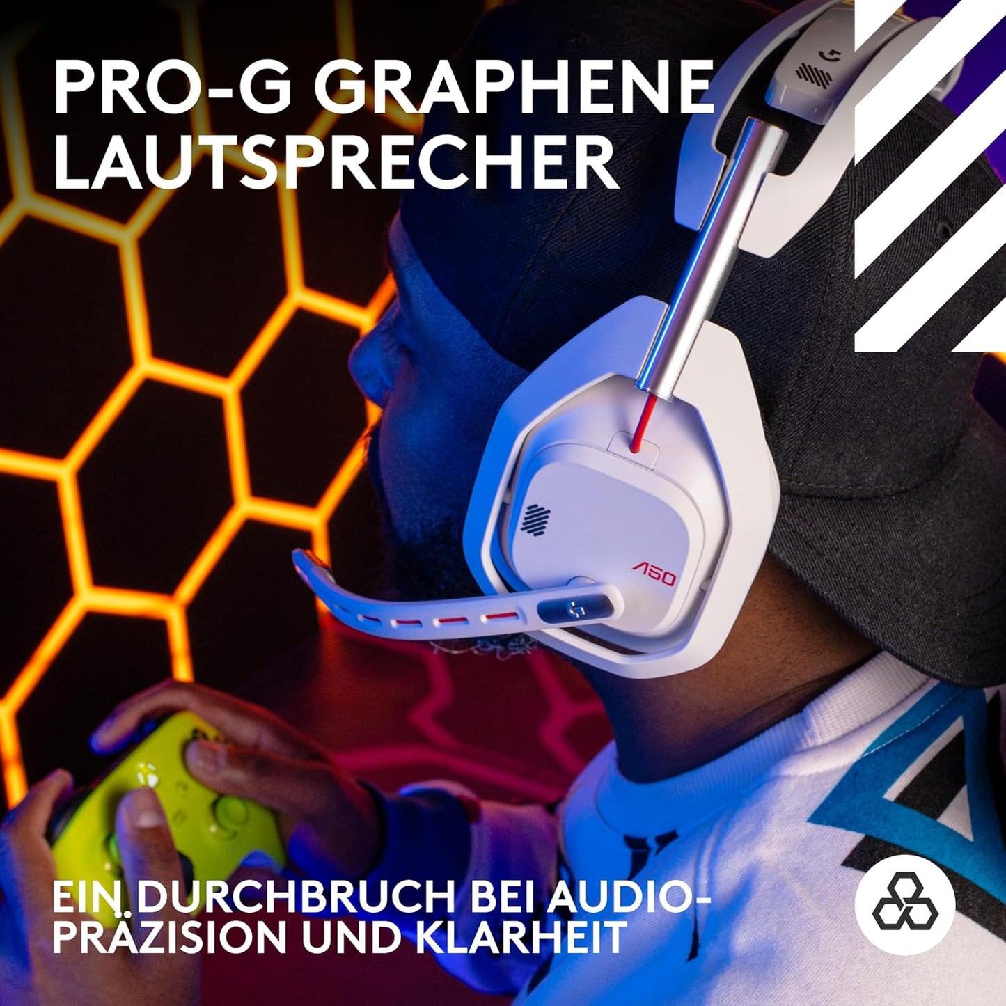 Astro A50 Lightspeed Gaming-Headset mit Basisstation, Weiss A50 | PLAYSYNC Nur Audio Headset