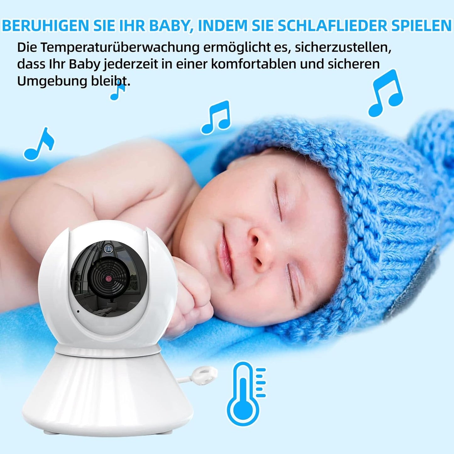 Video Babyphone mit Kamera und Nachtsicht, Set