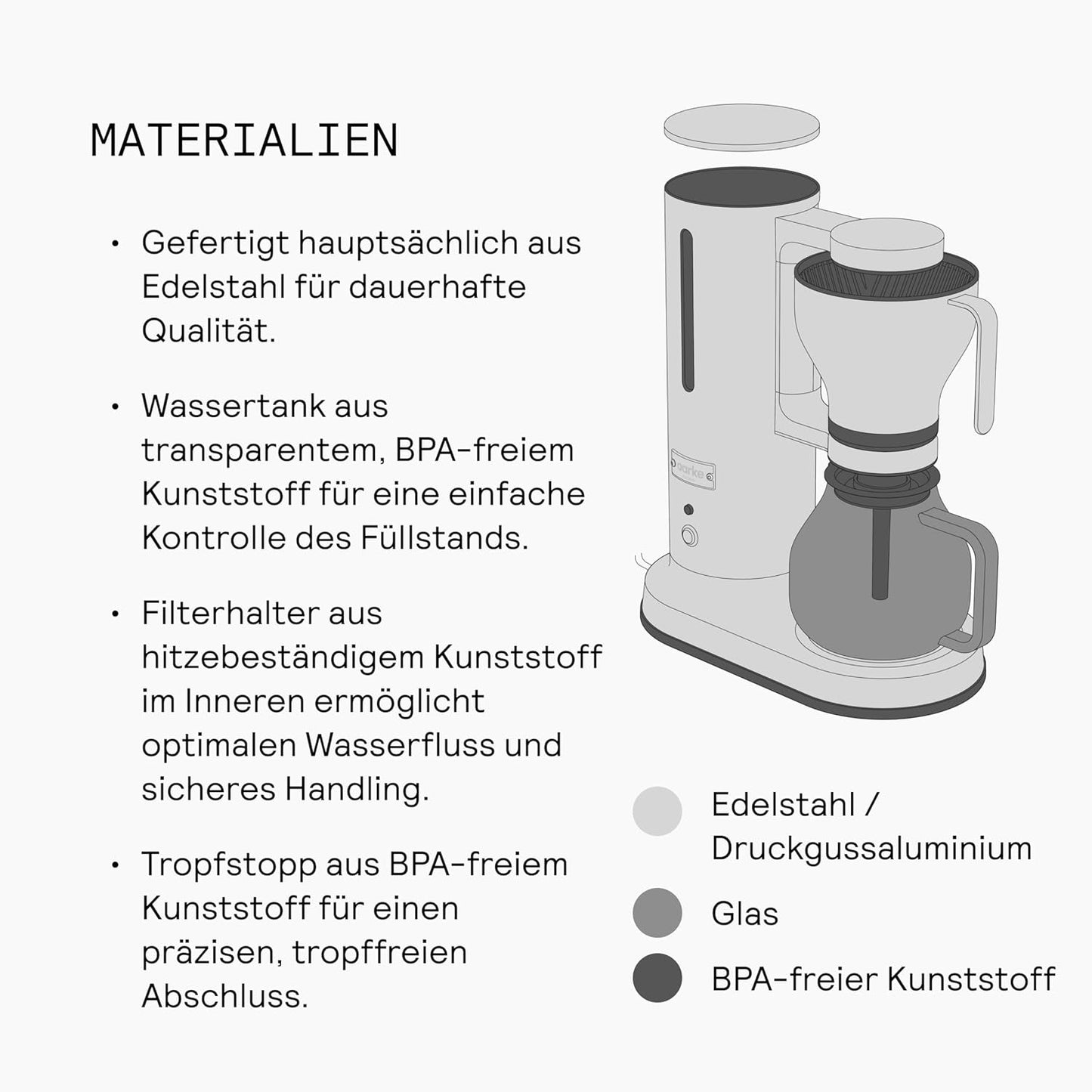 Elektrische Filterkaffeemaschine, 10 Tassen, ECBC-zertifiziert