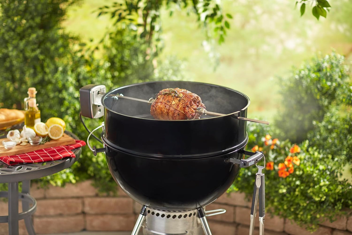 Drehspiess für Holzkohlegrills