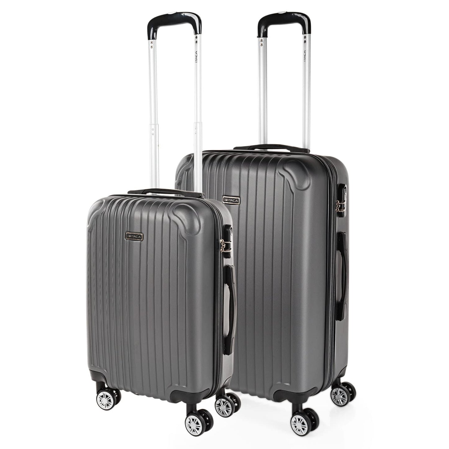 2er-Set Reisekoffer, Antrazit 2 Koffers S/M