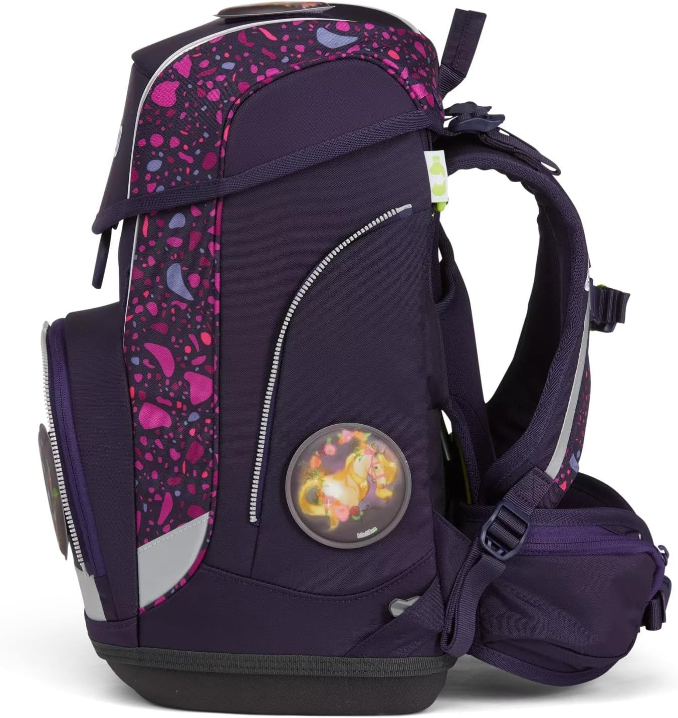 Ergonomischer Schulrucksack-Set, 5-teilig, Pferdeflüstbärer, Einheitsgröße Pferdeflüstbärer - Dunkelblau