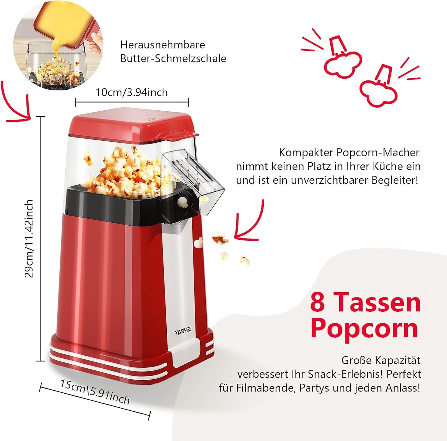 Popcornmaschine Retro