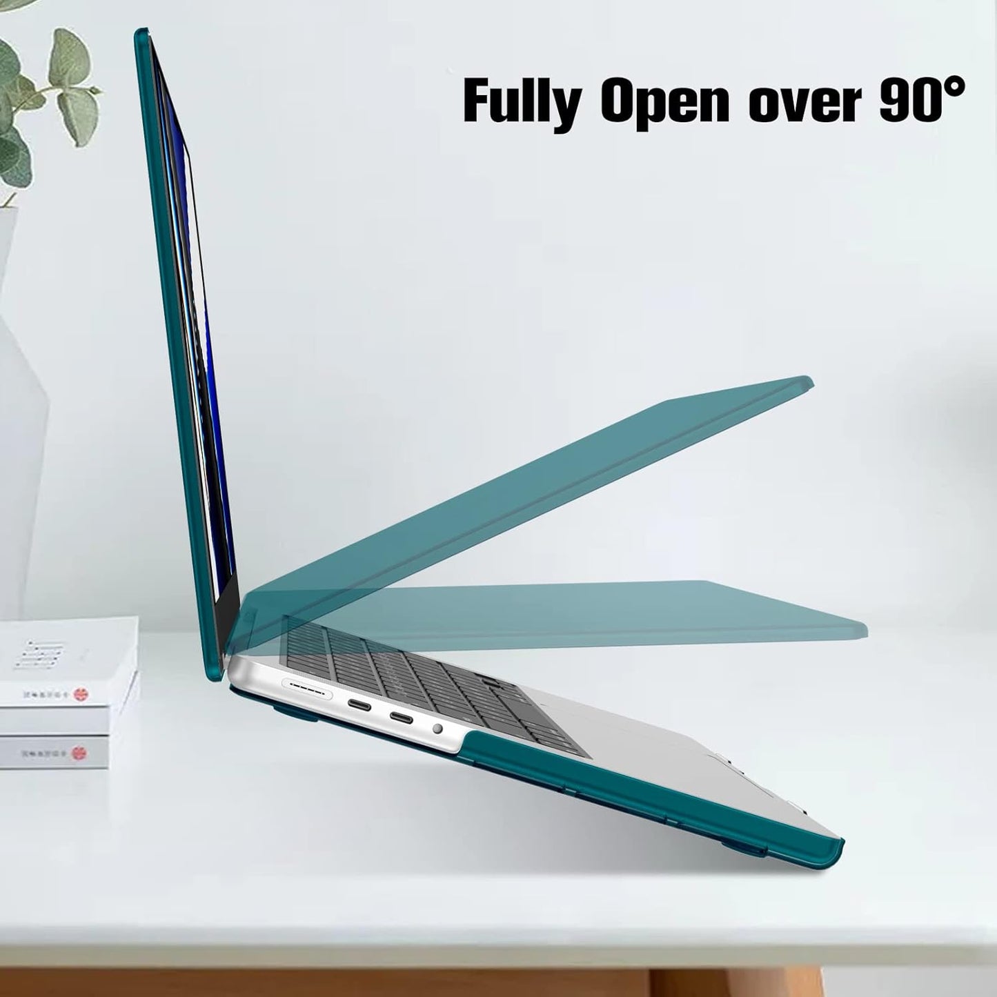 Schutzhülle für MacBook Pro 14 Zoll (2026-2021), Dunkles Cyan