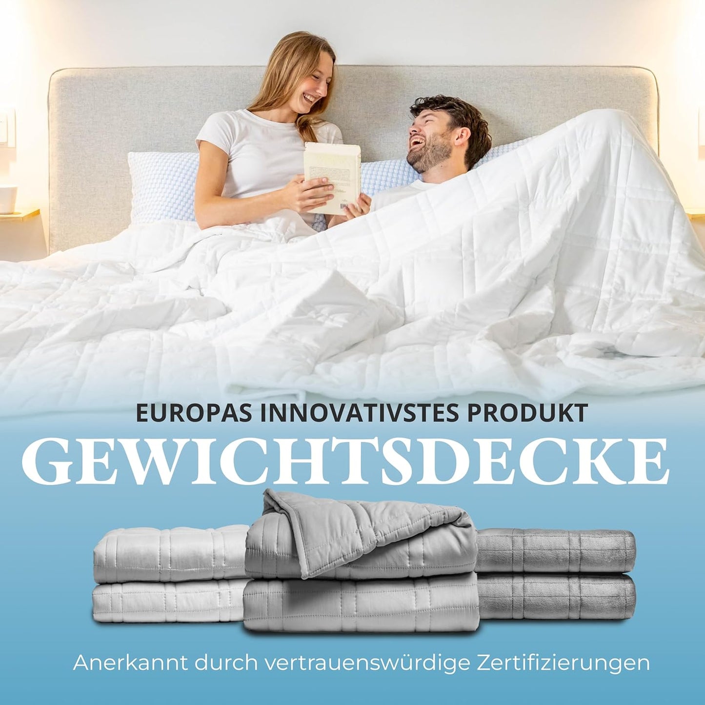 Gewichtsdecke, 135x200 | 7kg Weiß