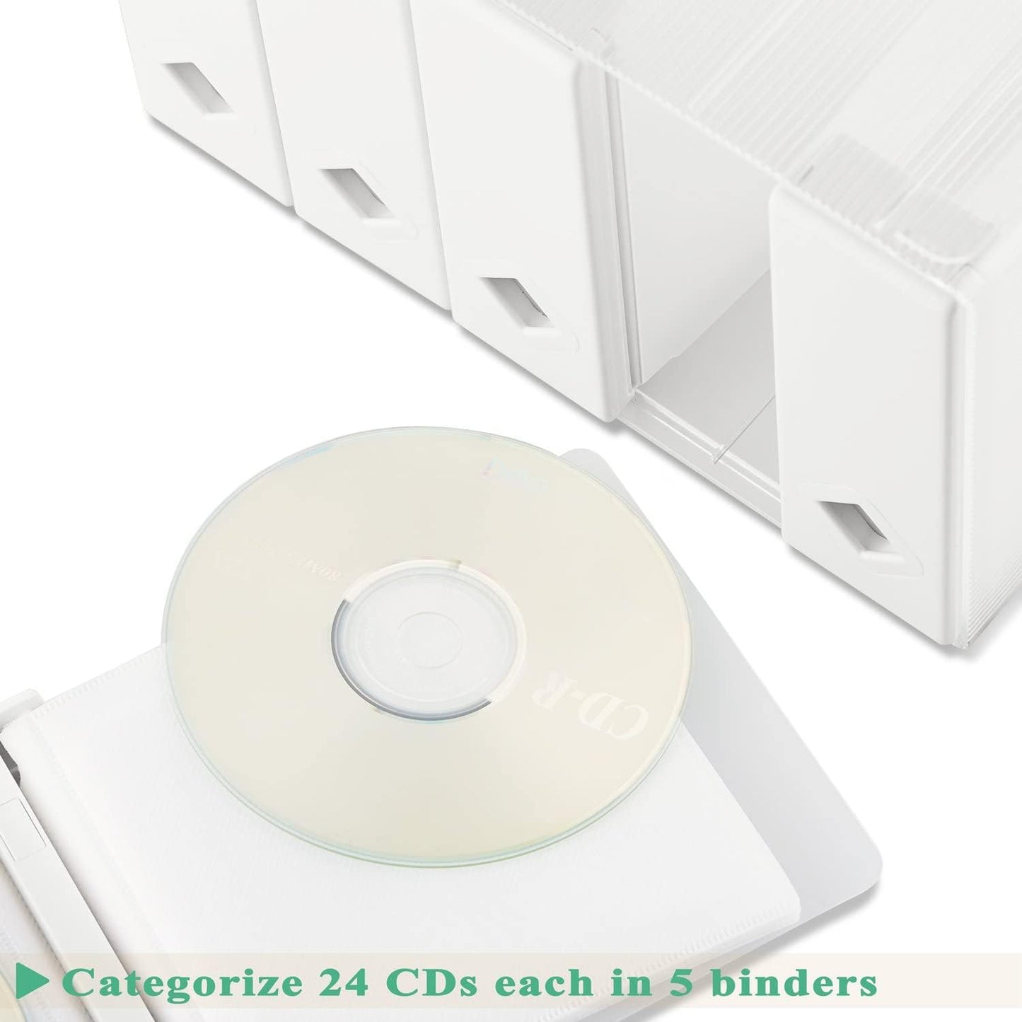 CD|DVD|Blu-ray Aufbewahrungsboxen, Weiss