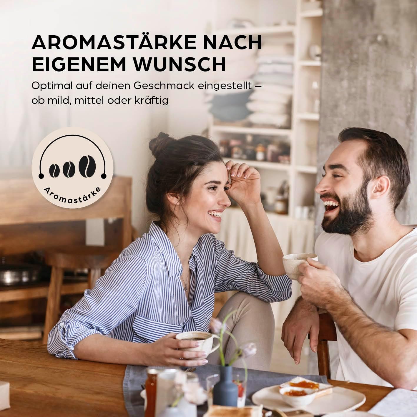 Filterkaffeemaschine mit Thermokanne, 3) Schwarz - Thermokanne