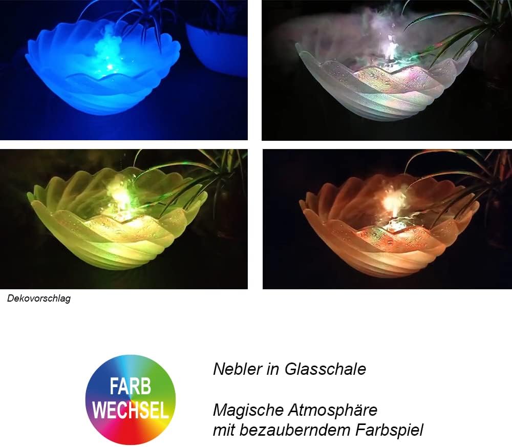 LED Vernebler mit Trafo und Farbwechsel