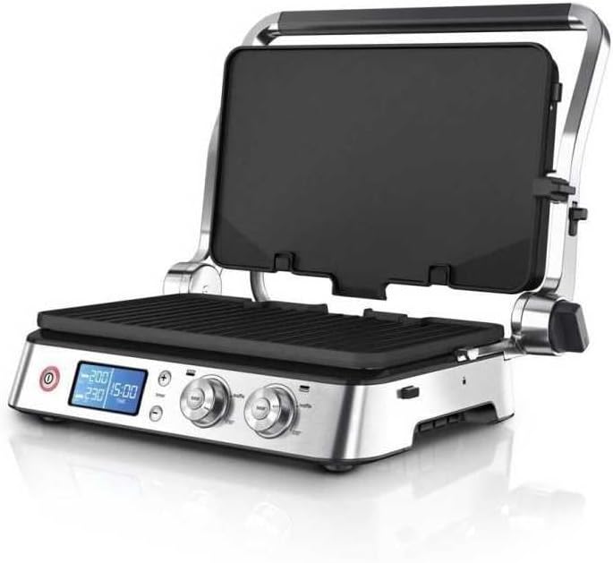 MultiGrill 9 mit Wechselplatten-Set, 2 Grill-/2 Plancha-/2 Waffel-Platten