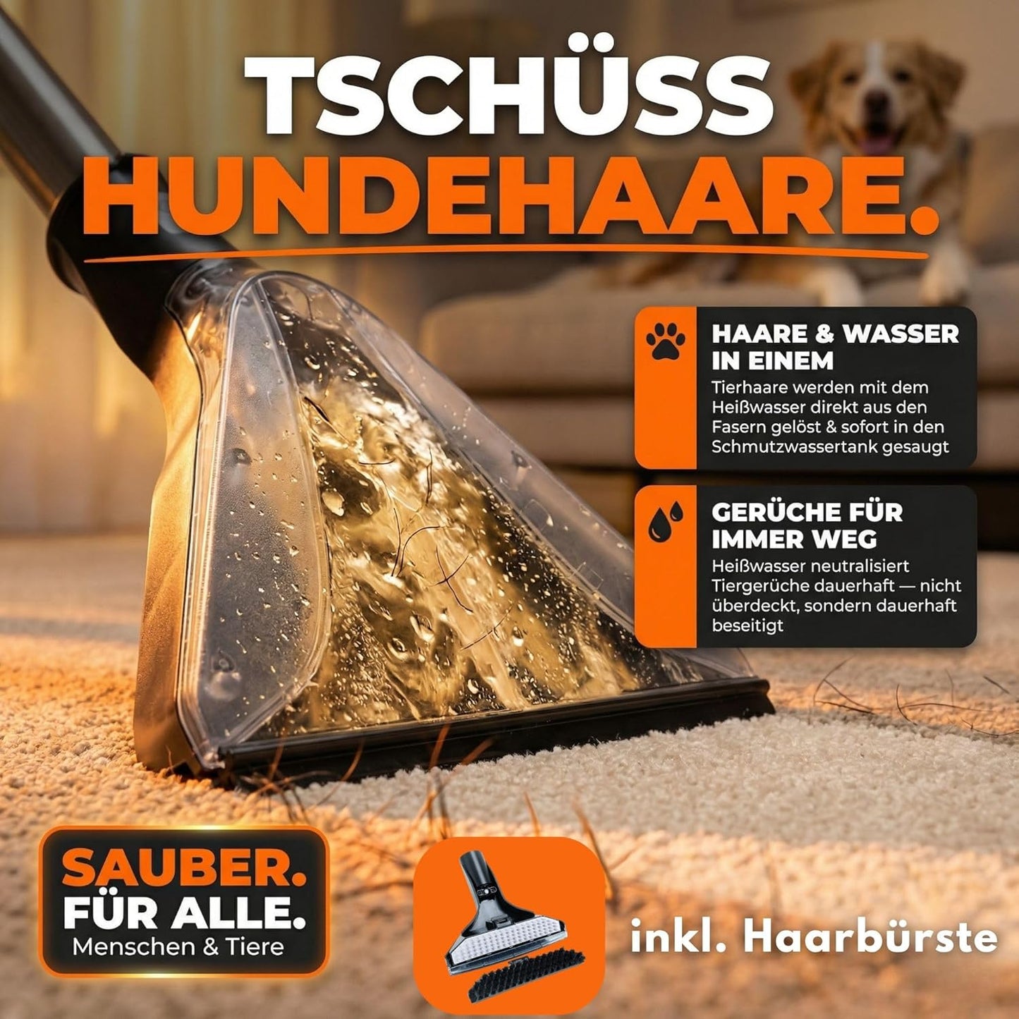 Hydro 9000 Max Waschsauger mit Dampfsauger, Waschsauger