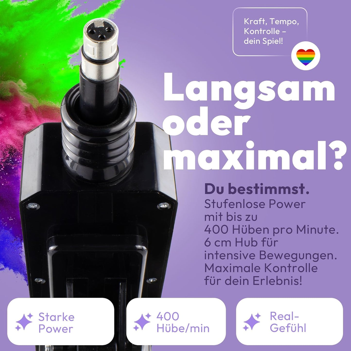 Sexmaschine mit KI-App & Dildo Set