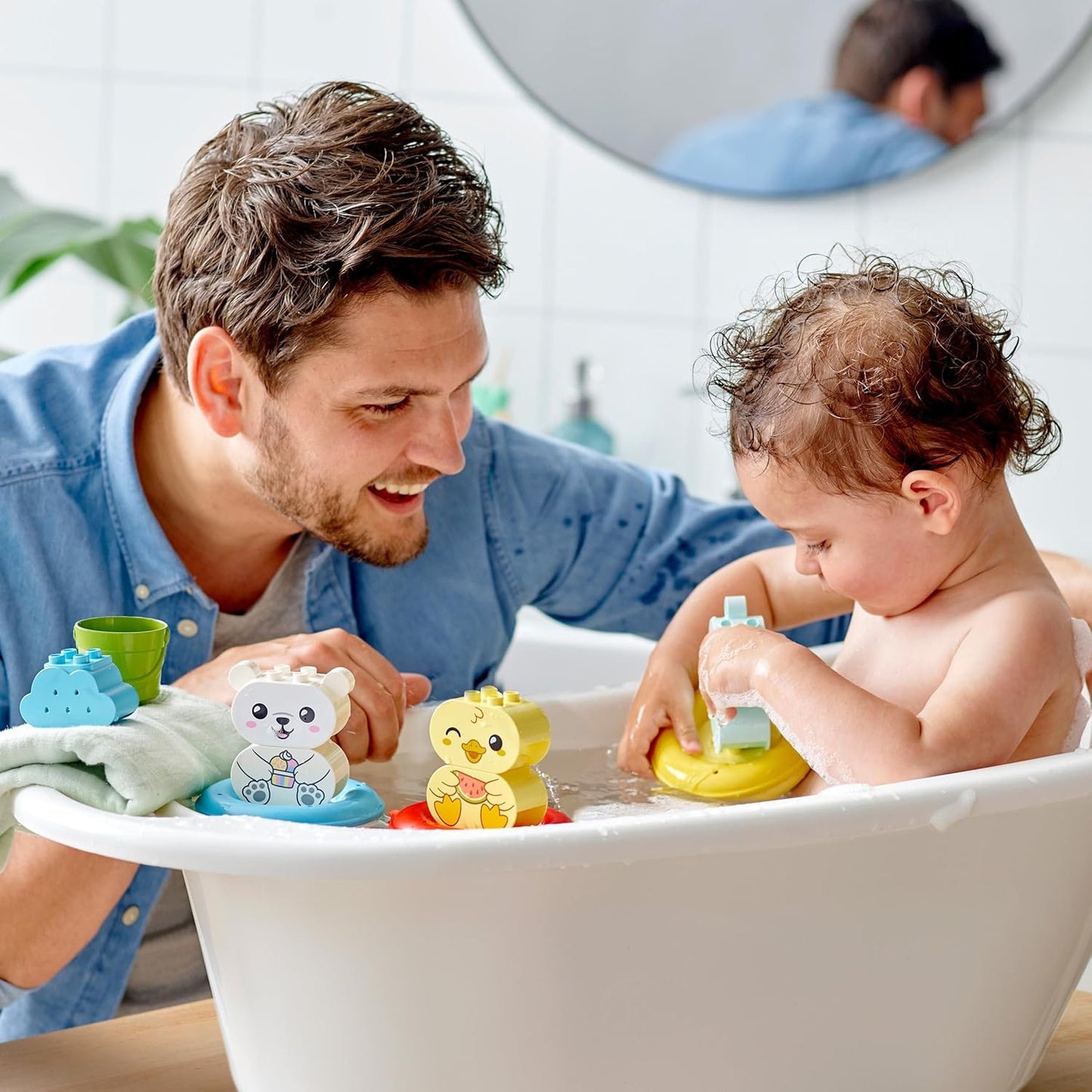 Schwimmender Tierzug Badespielzeug, Single