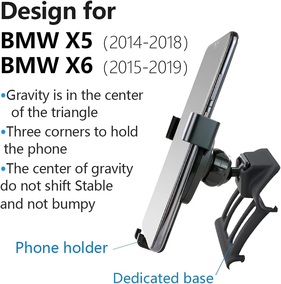 Kfz-Handyhalterung für BMW X5/X6 Modelle (2014-2019), for BMW X5 2014-2018，X6 2015-2019