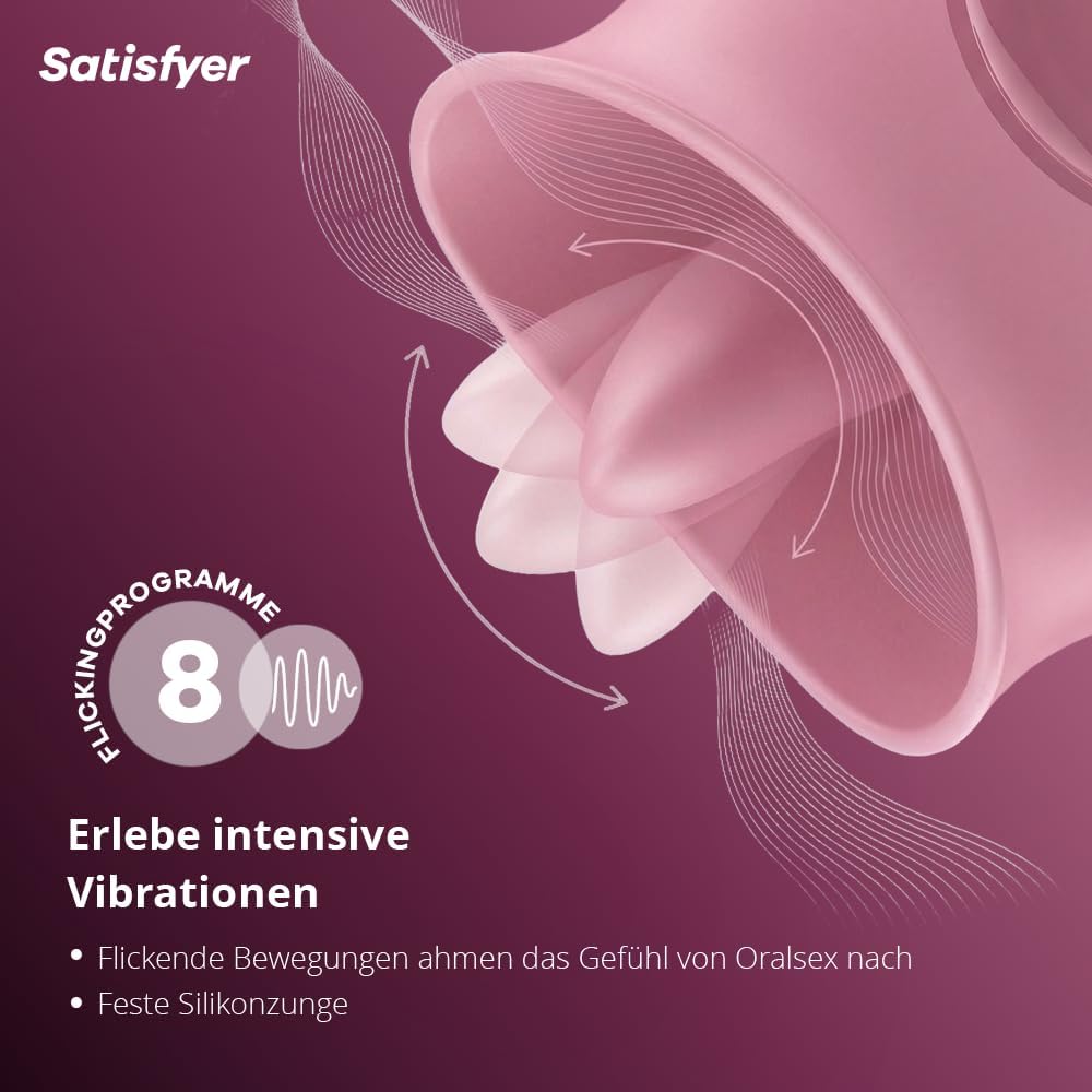 Tongue Lover Zungen- und Auflegevibrator mit 8 Modi