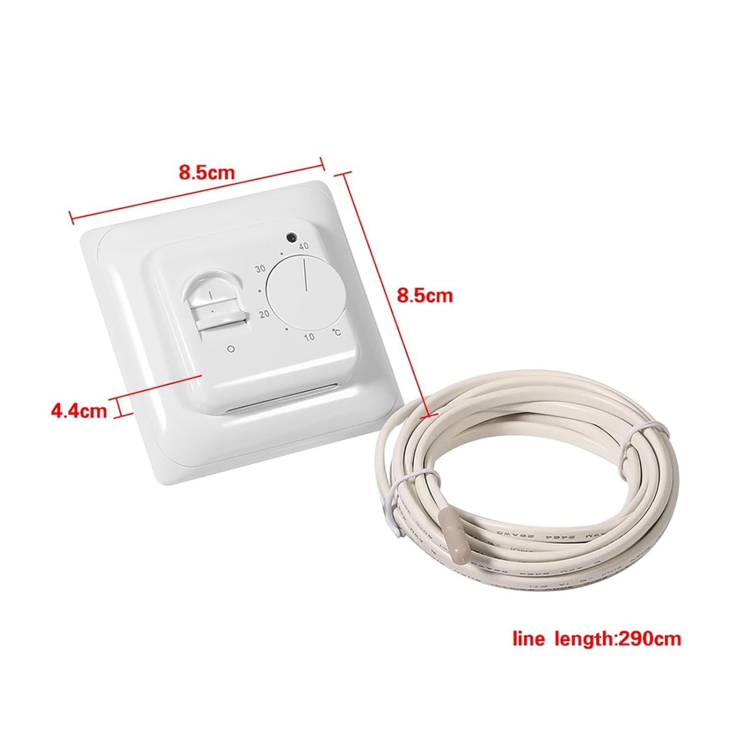 Thermostat mit Sensorkabel für Heizung