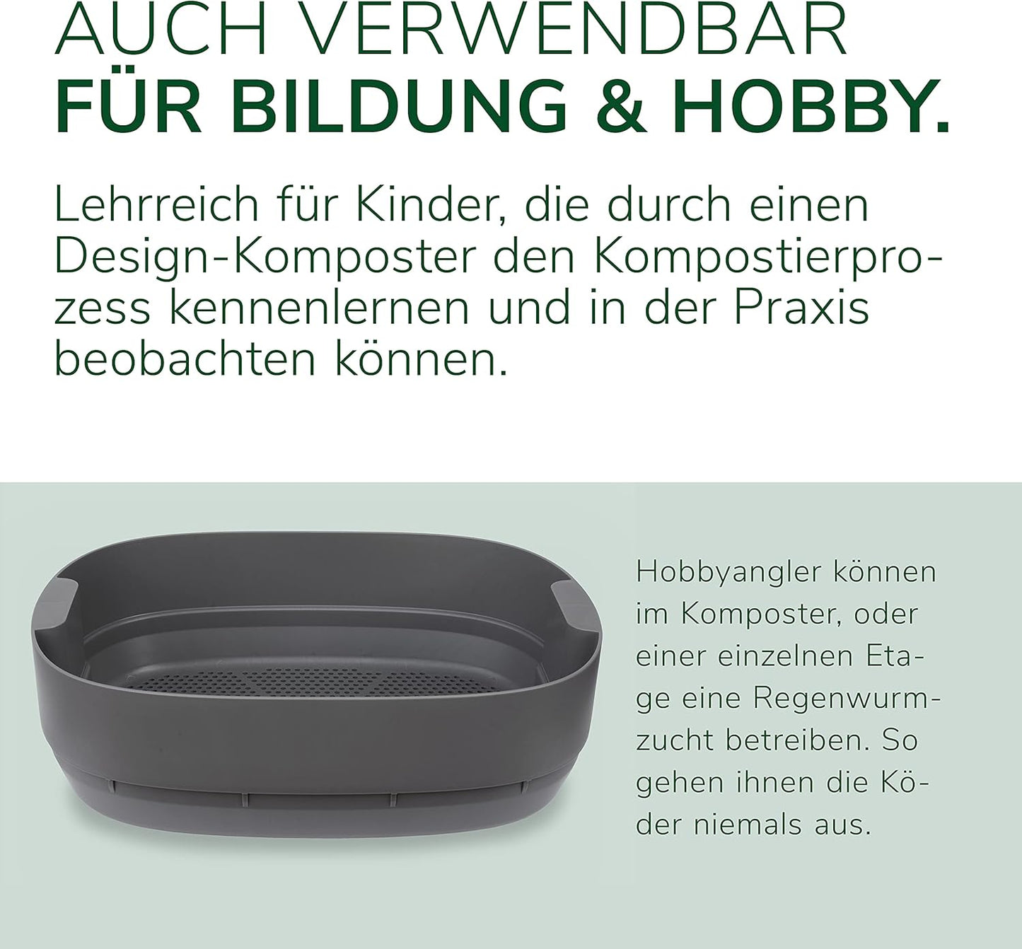 Ersatzetage für Wurmkomposter, Ersatzetage antrazith