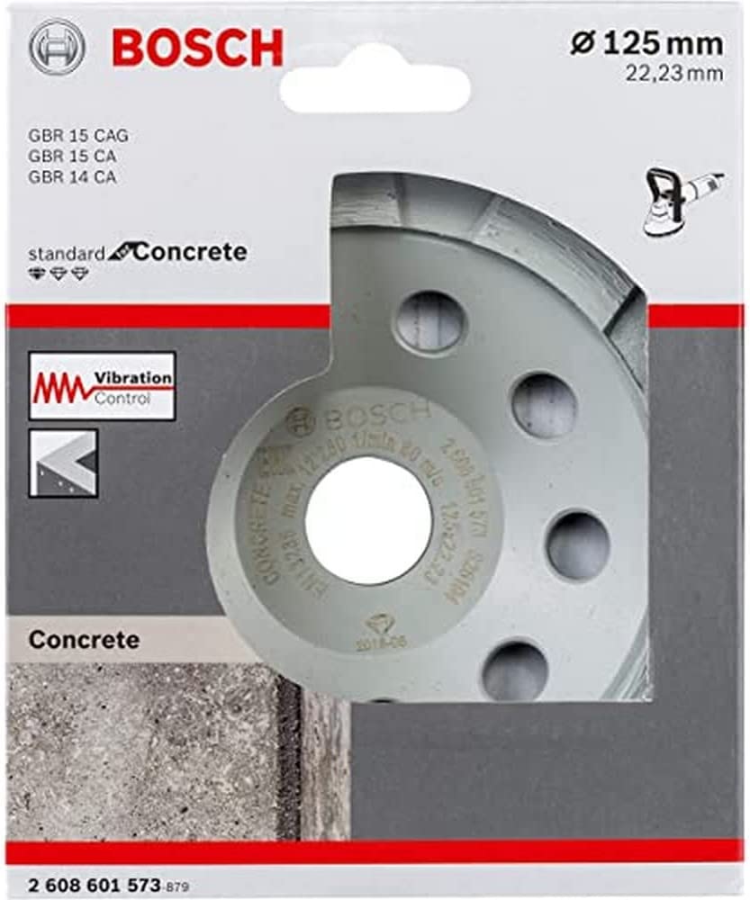Diamant-Topfscheibe Standard for Concrete, Ø 125mm, Schleifscheibe, 125 x 22,23 x 5 mm