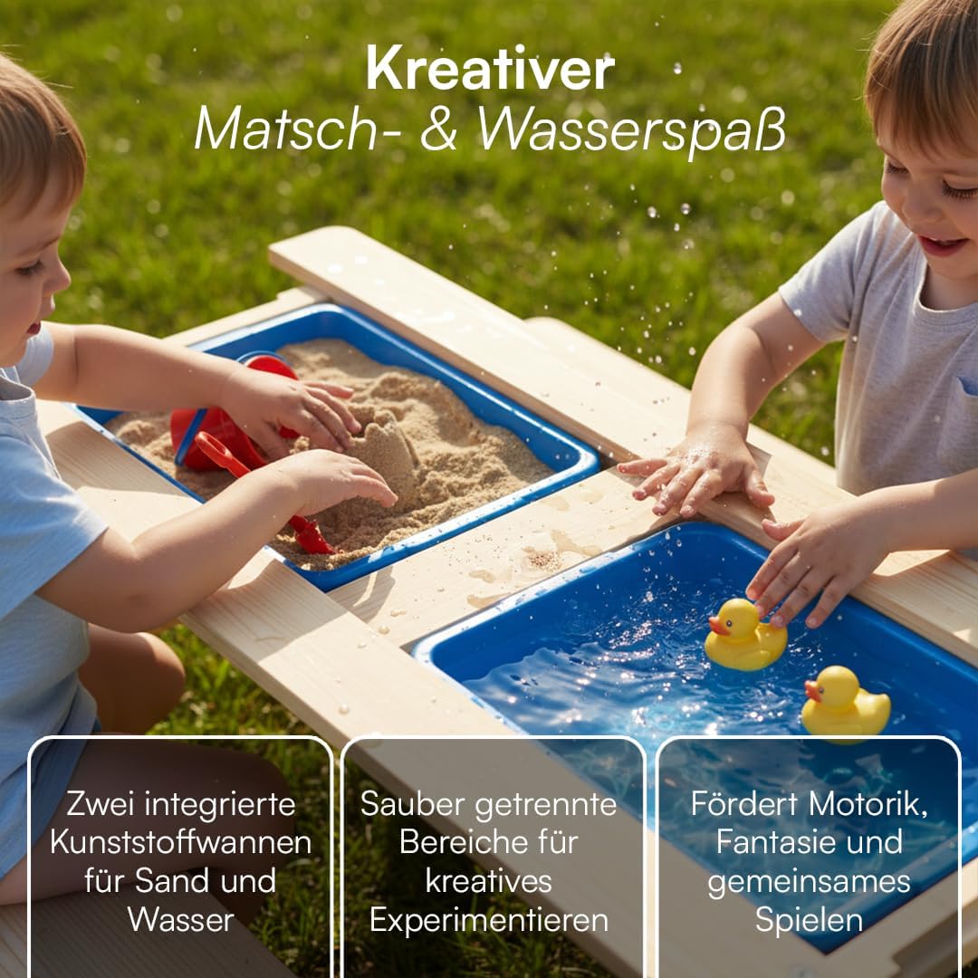 Kindersitzgruppe mit 2 Wannen, mit 2 Wannen