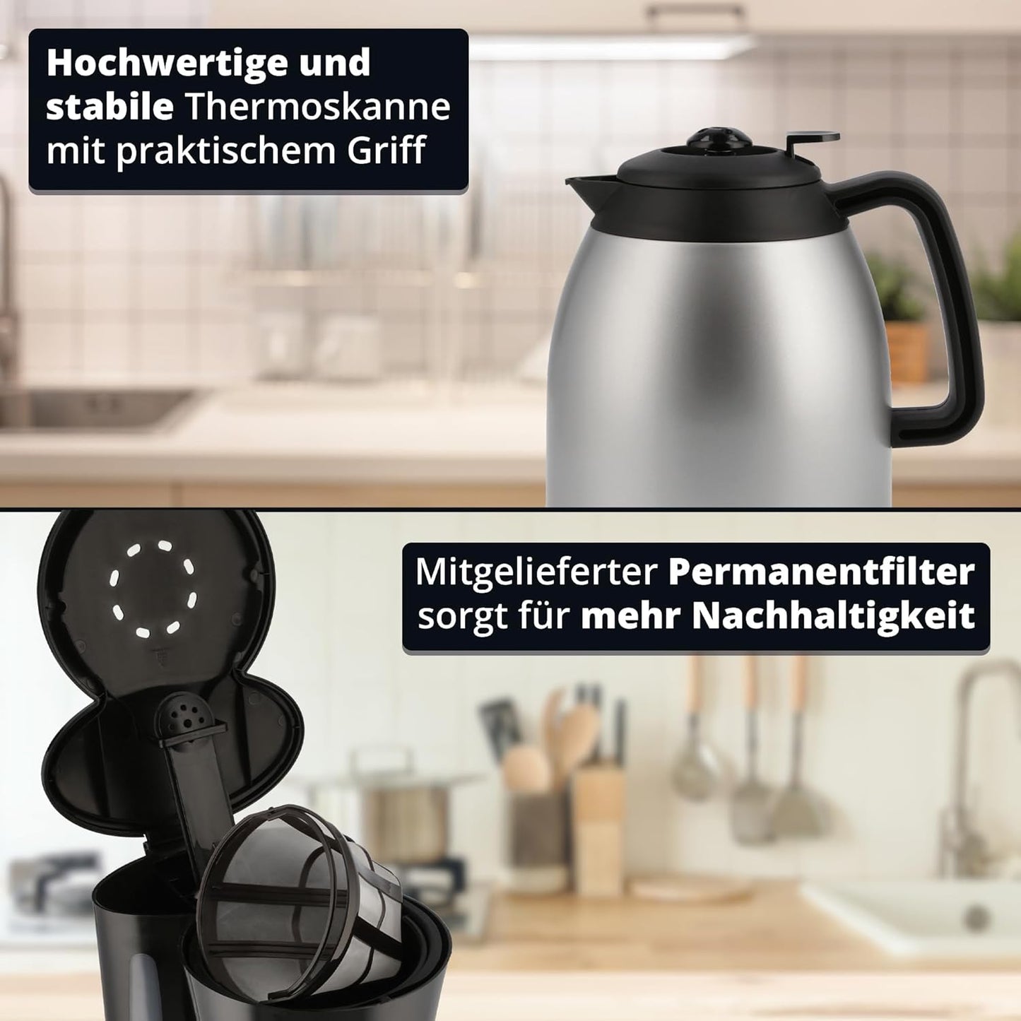 TKA-101SS Kaffeemaschine mit Thermoskanne
