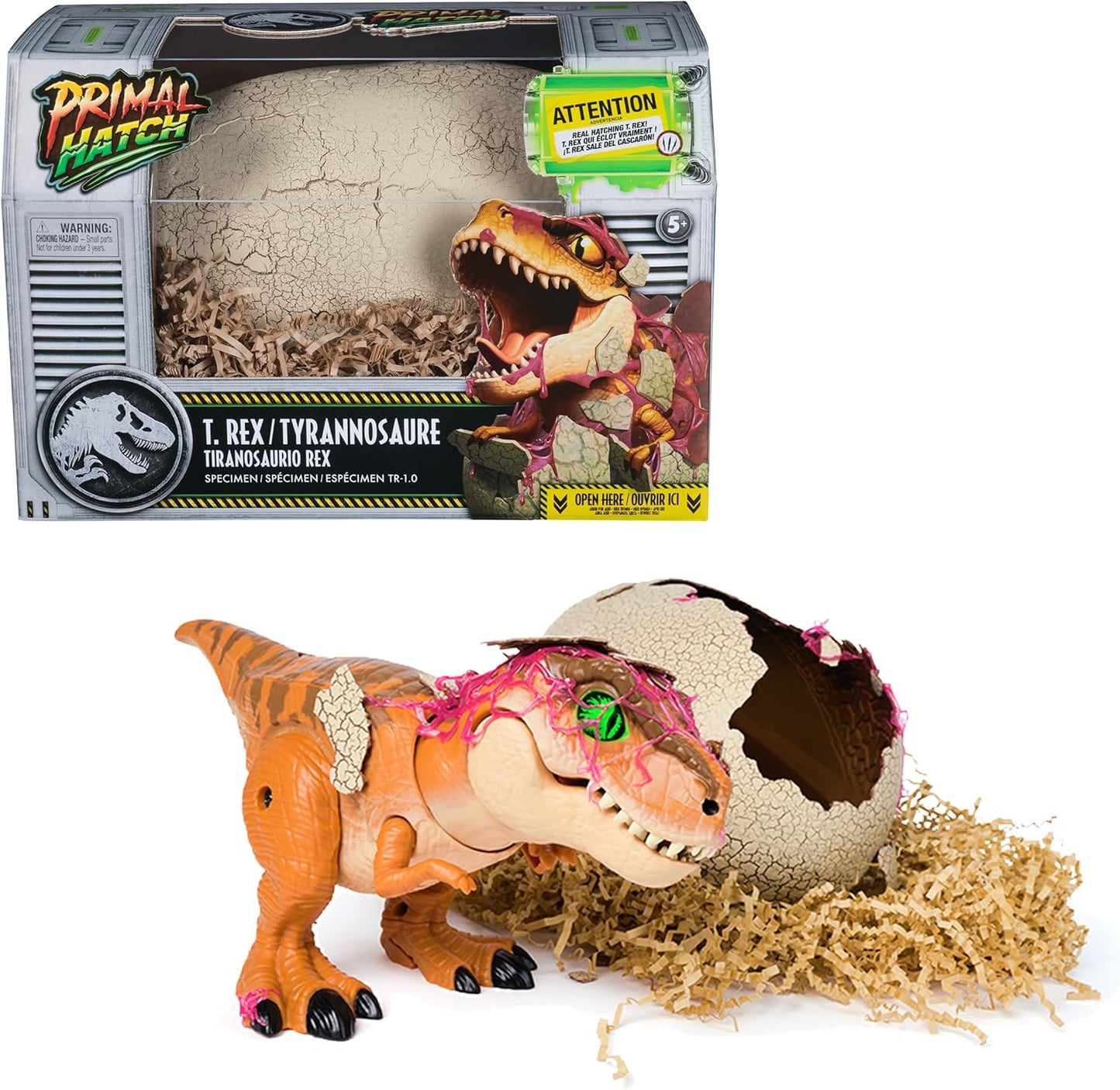 Interaktiver T-Rex im Ei
