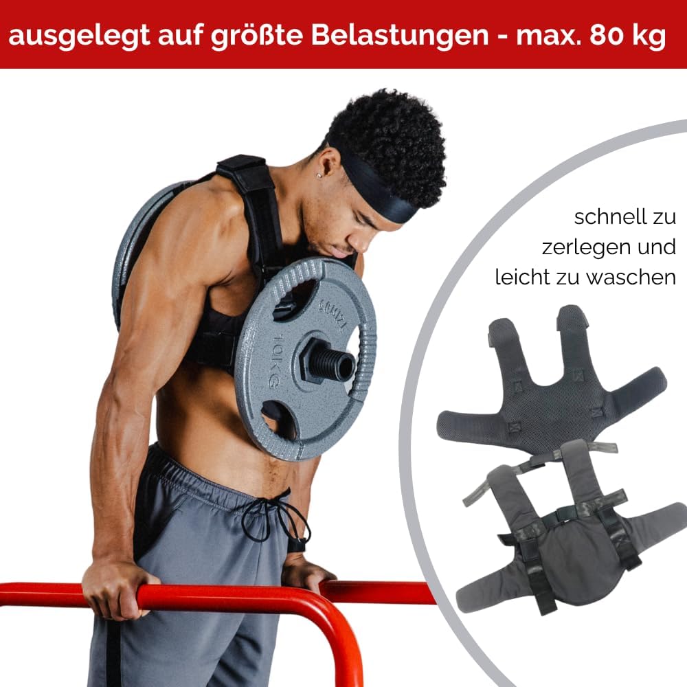 Gewichtswesten für Hantelscheiben 50 mm