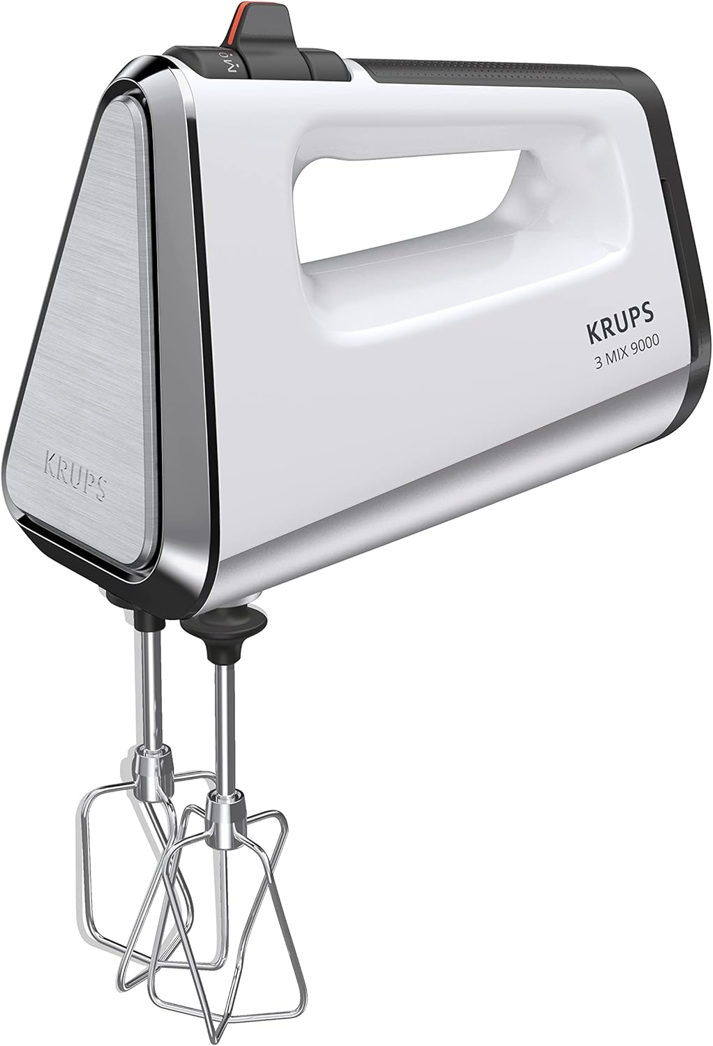 3 Mix 9000 Handmixer mit Zubehör-Set, GN9121 inkl. Schneebesen, Knethaken, Pürierstab-Aufsatz, Messbecher