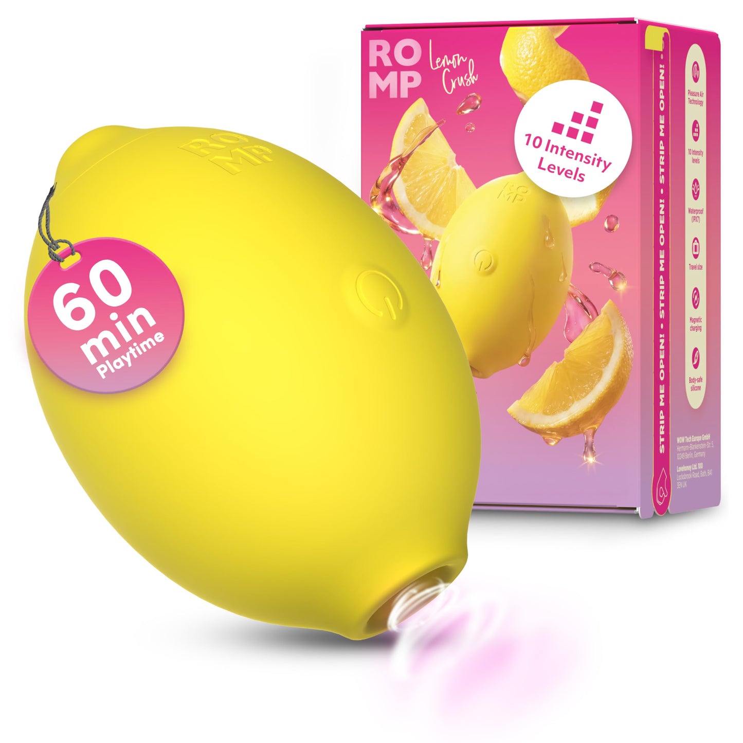 Lemon Klitorisvibrator mit 10 Modi, Gelb