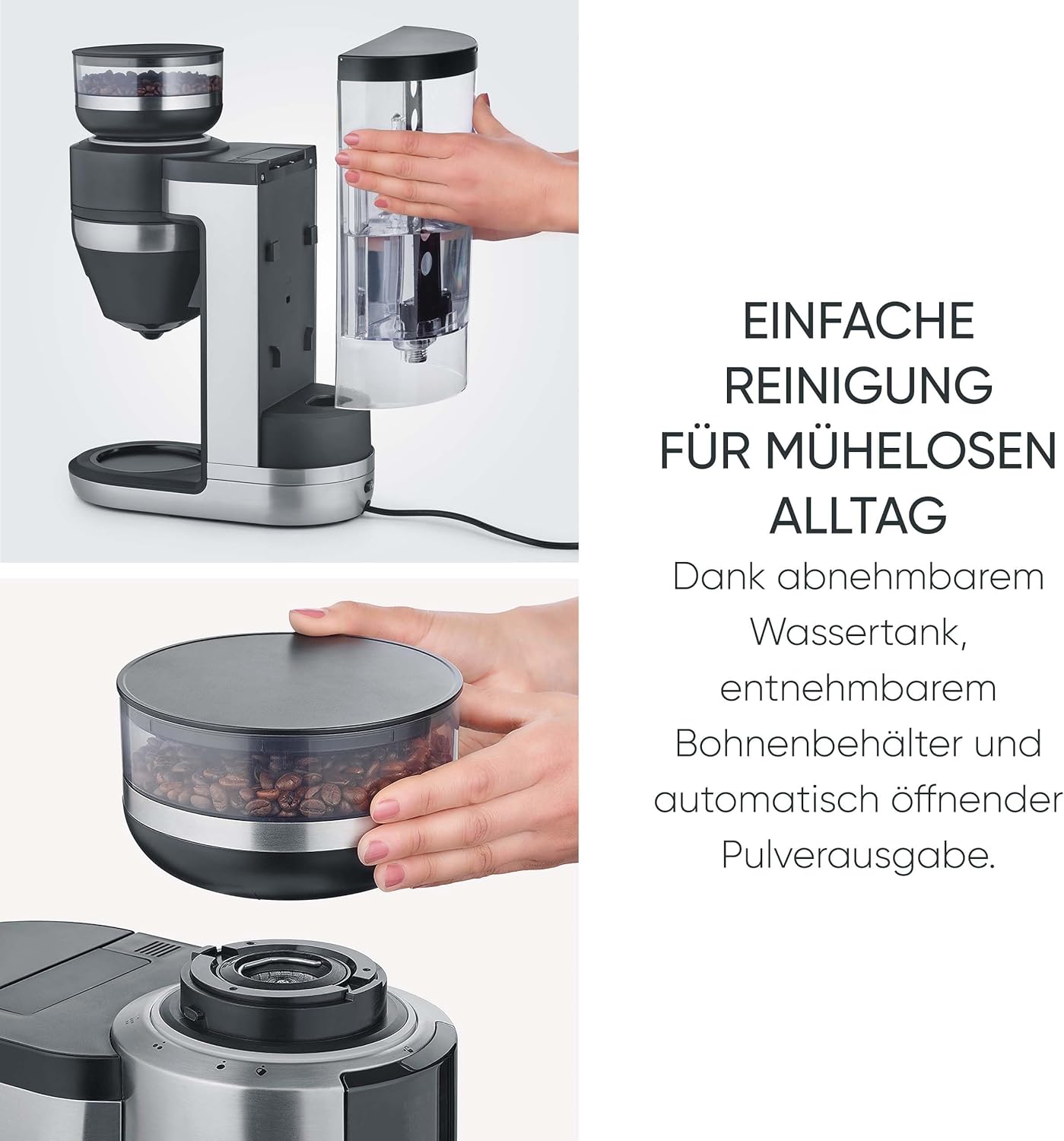 Filterkaffee-Vollautomat mit Thermokanne, Mit Thermokanne
