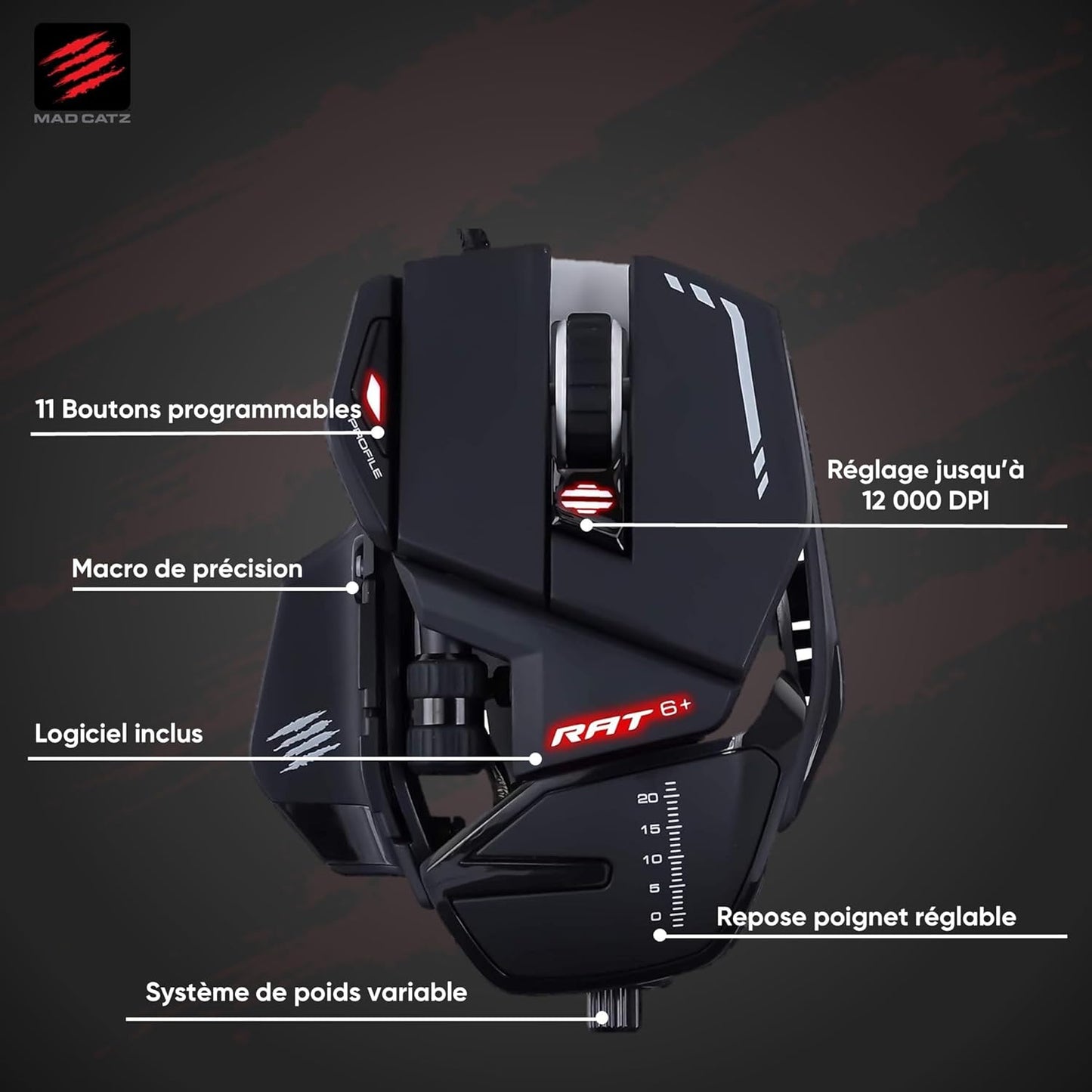 R.A.T. 6+ Optical Gaming Mouse, R.A.T. 6+ Black
