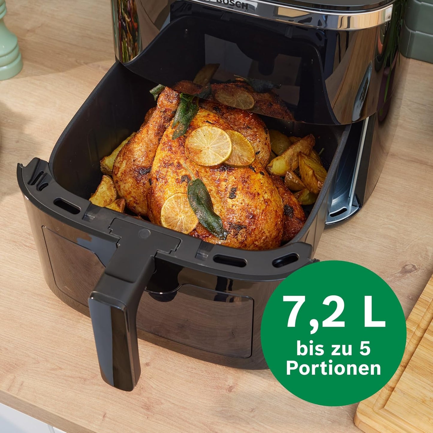 Serie 6 Air Fryer, Schwarz