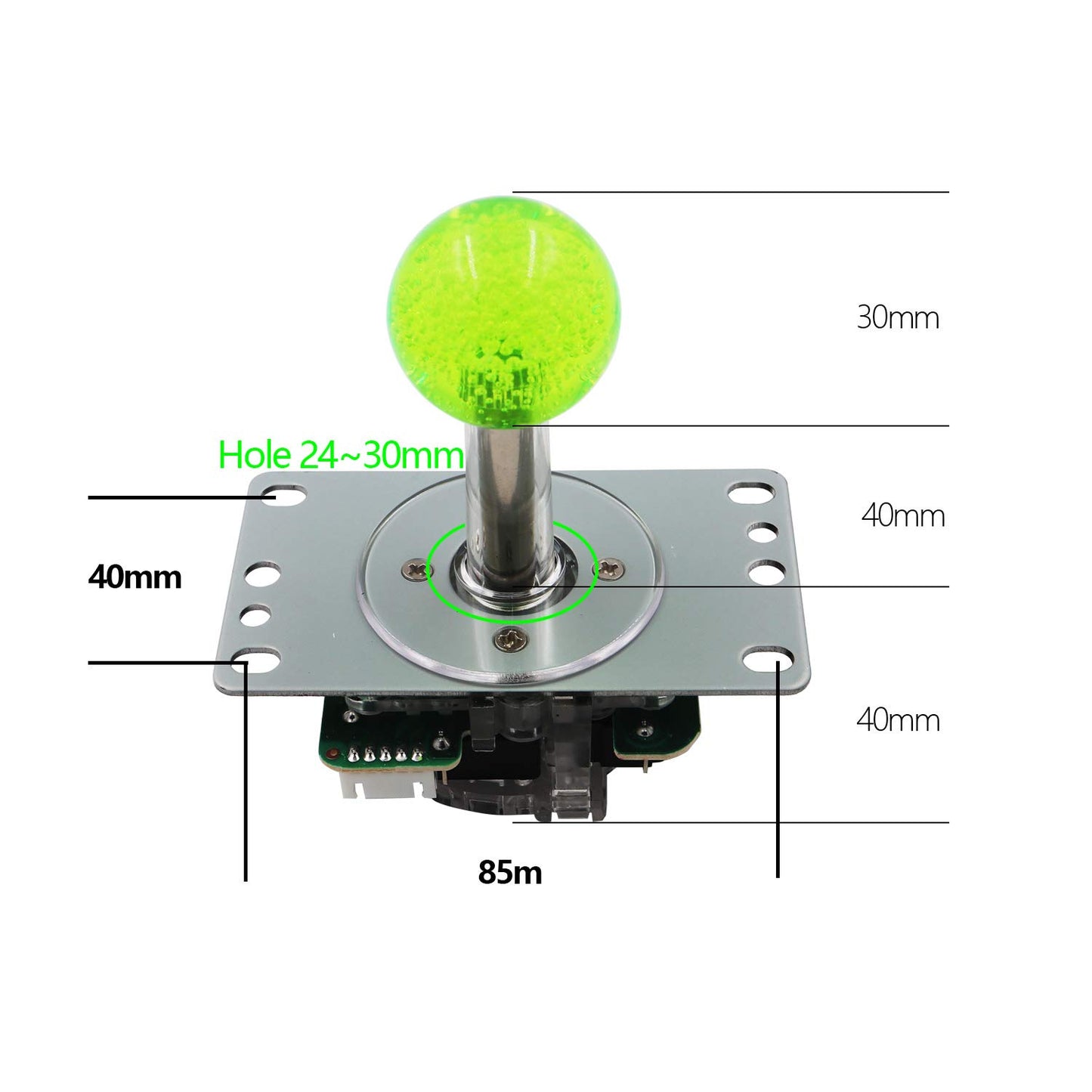 Arcade LED Joystick mit Octagonal Limiter, blue