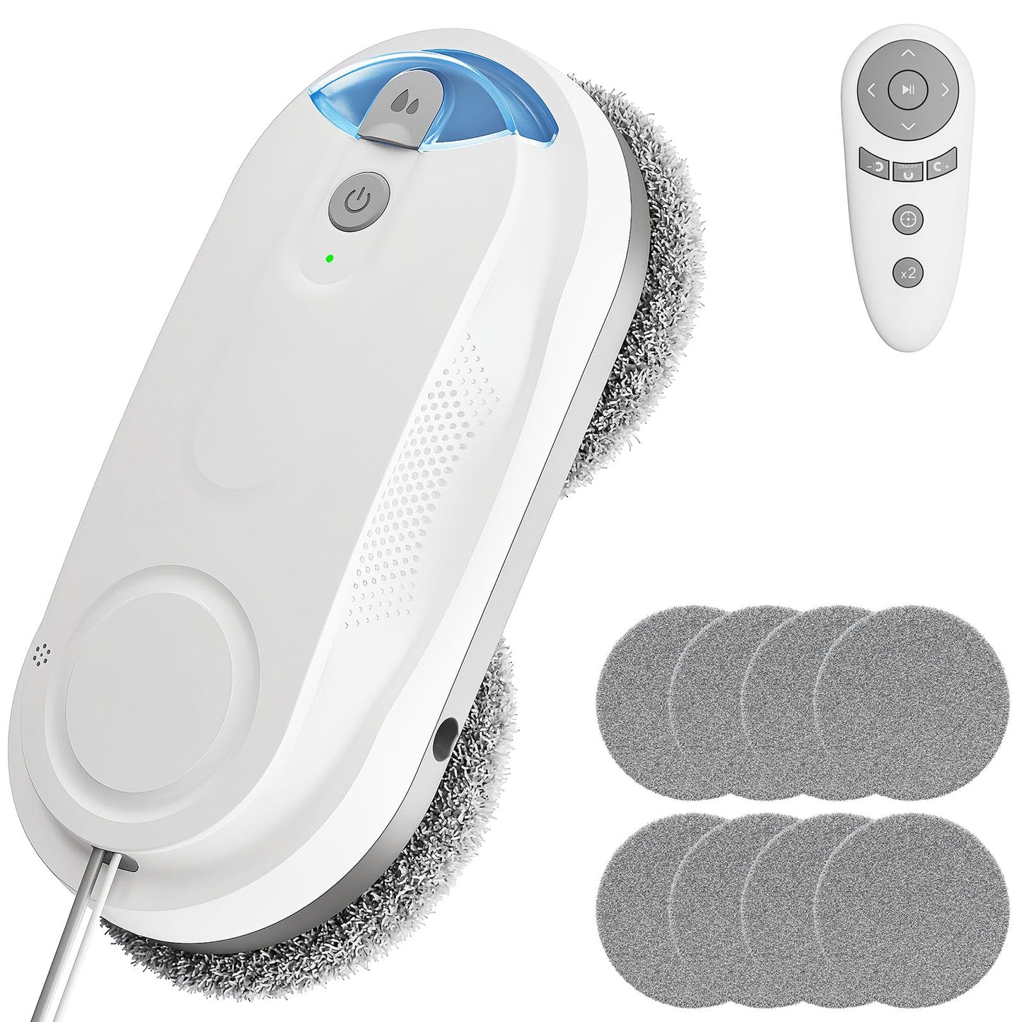 X3 Fensterputzroboter mit Dual-Spray und KI-Pfadplanung, Weiss X3