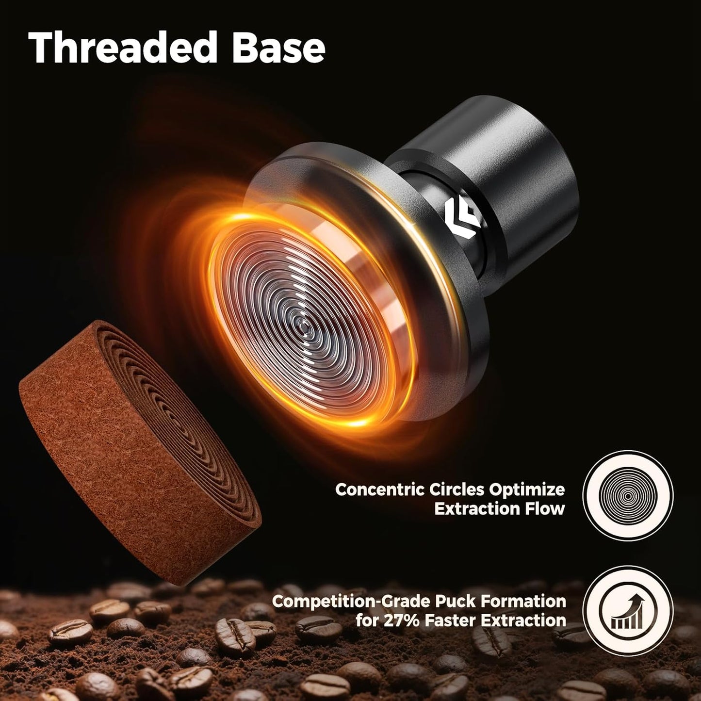 Espresso-Tamper mit Sound Feedback, 51MM