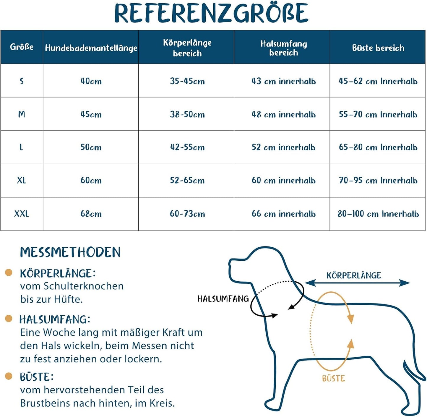 Hundebademantel aus Mikrofaser mit Klettverschluss, XL Grau
