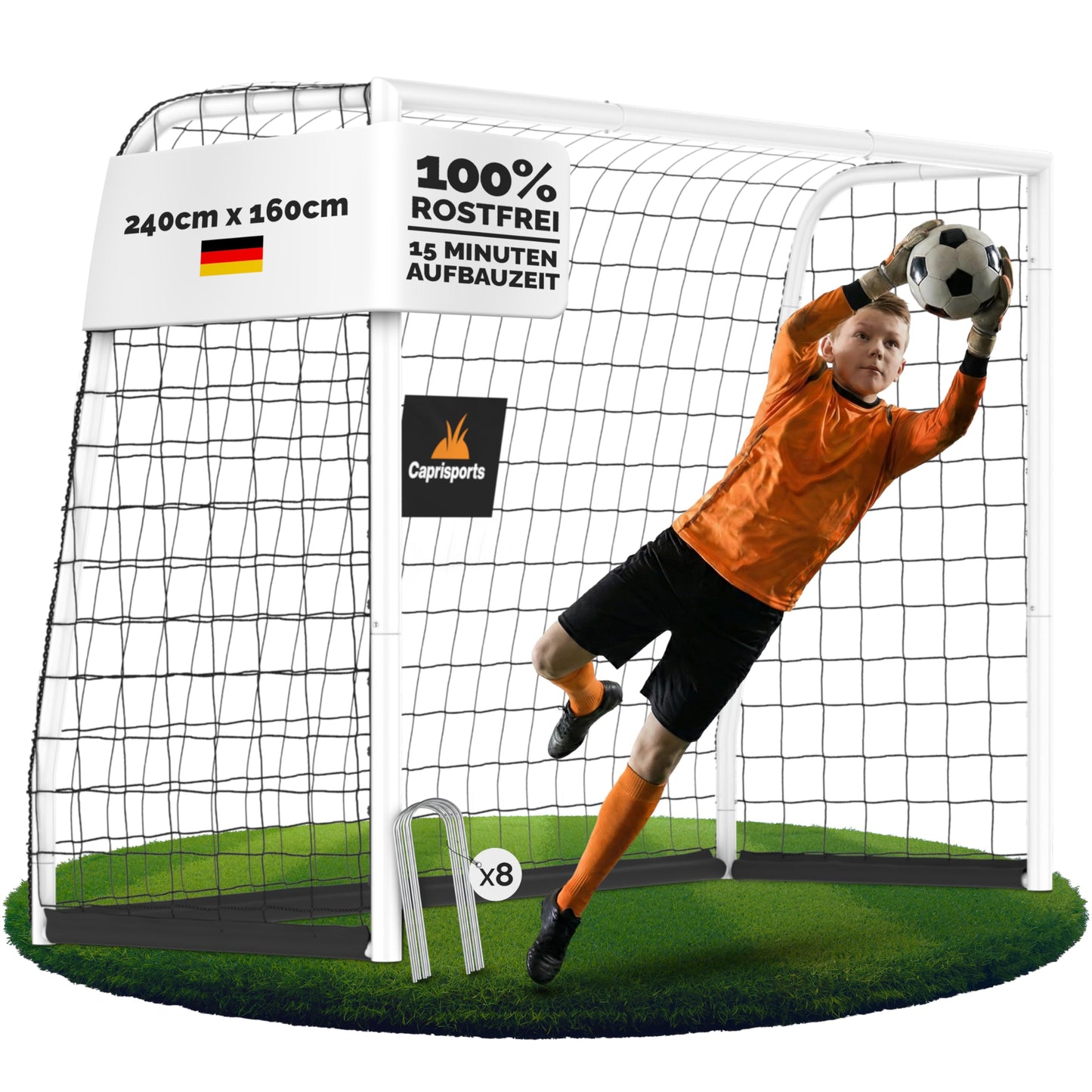 Fussballtor für Kinder, 240x160 cm