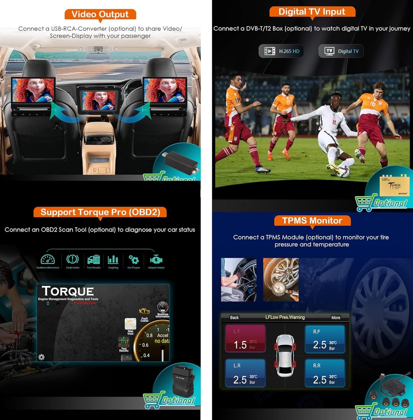 Autoradio mit Carplay & Android Auto für Opel