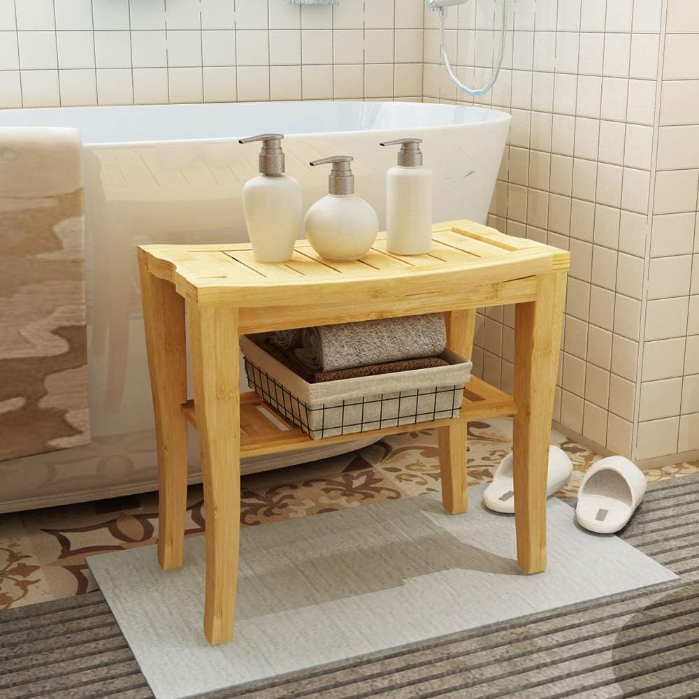 Badezimmerhocker mit Ablage