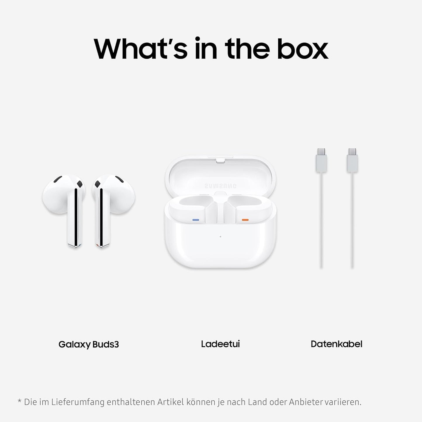 Galaxy Buds3, White Buds3