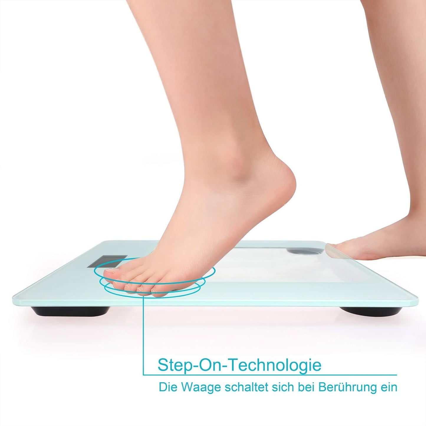 Digitale Personenwaage bis 180kg mit LCD-Anzeige